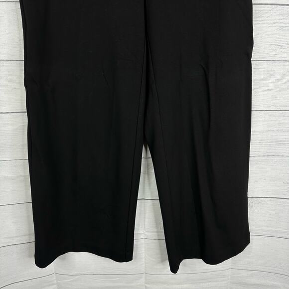 Eileen Fisher Womens size XS Wide Leg Crop Pant Black System Minimalist - Picture 4 of 8